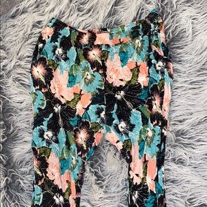 Floral Stretchy Pants - H&M, Size: XL
